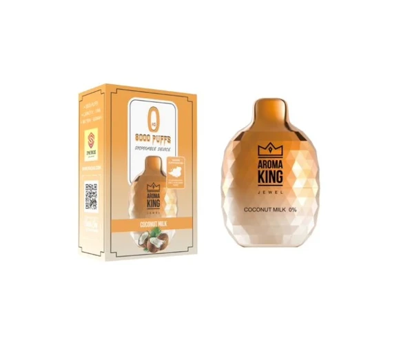 Безникотиновый одноразовый Pod Aroma King Jewel 8000 650 mAh Coconut Milk 0% (Кокосовое молоко)